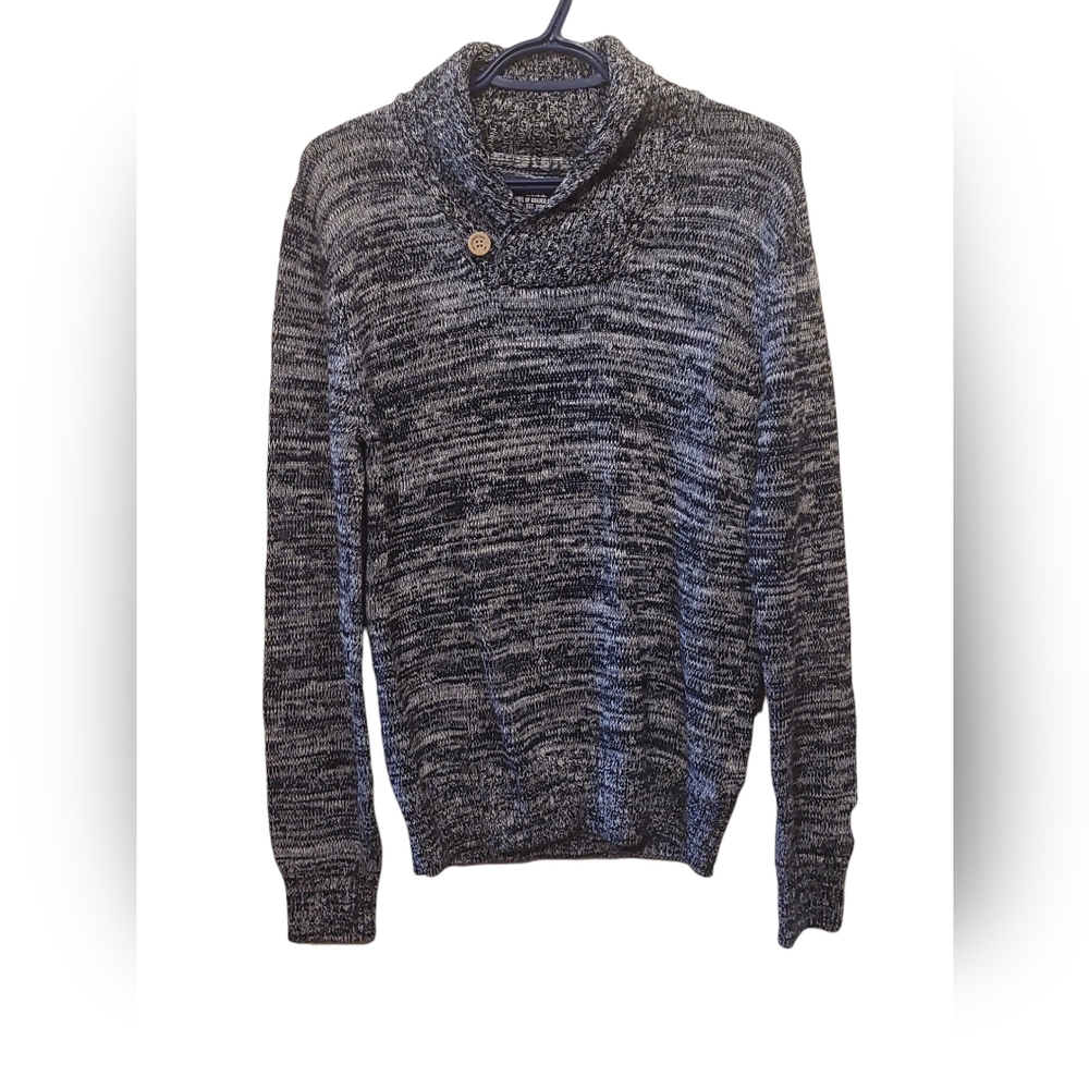 L.O.G.G by H&M - Men's Black & White Marled Knit Sweater